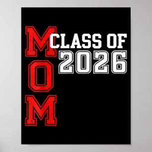 Poster Maman senior 2026 fière maman d'une promotion de 2