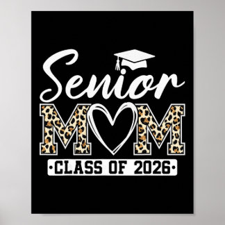 Poster Maman senior Cl de 2026 Maman fière d'un diplômé d