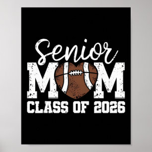 Poster Maman senior de football Cl de 2026 Diplômée Maman