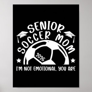 Poster Maman senior de football drôle 2026 Maman senior d