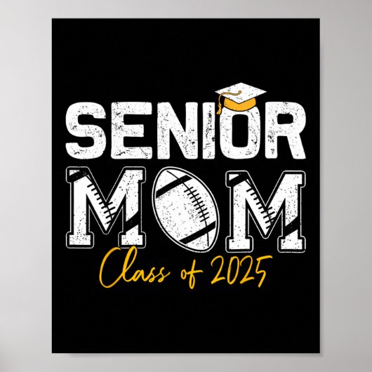 Poster Maman senior de la promotion 2025 Maman fière de d (Devant)