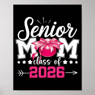 Poster Maman senior de la promotion 2026 maman fière d'un