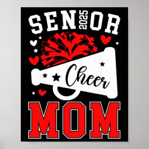 Poster Maman senior fière de cheer 2025 Cheerleading Mama