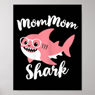 Poster Maman Shark Fête des mères grand-mère drôle Maman-