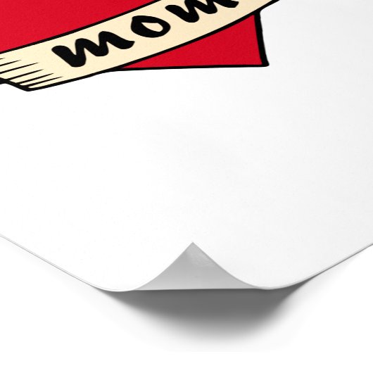 Poster Maman tatouage cardiaque (Coin)