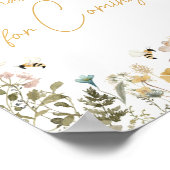 Poster Maman to Bee Fleur sauvage Merci pour venir (Coin)