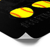 Poster Maman Vie Softball Baseball Maman Fête des mères M (Coin)