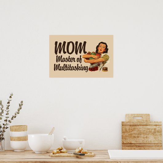 Poster Maman vintage (Cuisine)