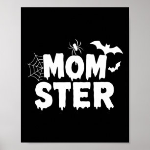 Poster Mamanstre PapaDracula Monstre Halloween Farce ou F