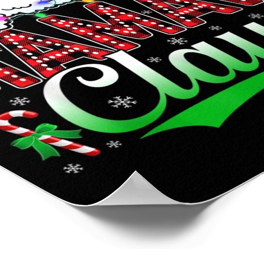 Poster Mamaw Claus Christmas Lights Matching Family Xmas (Coin)