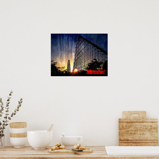 Poster Mamba Rollercoaster World's of Fun Kansas City (Cuisine)