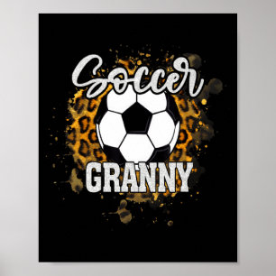Poster Mamie de foot vintage famille de foot tenue assort