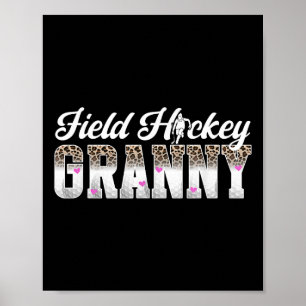 Poster Mamie de hockey sur gazon d'un joueur de hockey su