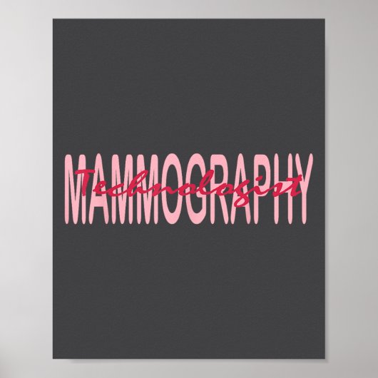 Poster Mammography Techs Technologist Mammo Technologist  (Devant)