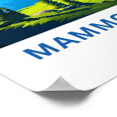 Poster Mammoth Lakes California Travel Imprimer (Coin)