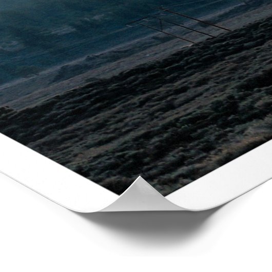 Poster Mammoth Mountain Still Showing a Cap of Snow (Coin)