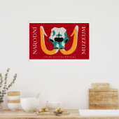 Poster Mammoth Skull - Matchbox Print - Czech Wall Art (Cuisine)
