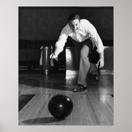 Poster Man Bowling (Devant)