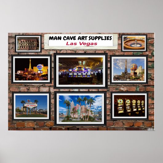 Poster Man Cave Art Las Vegas. (Devant)