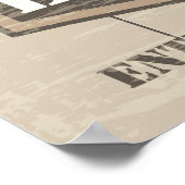 Poster Man Cave - Créé en 2005 (Coin)