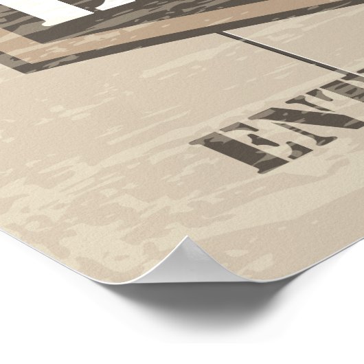 Poster Man Cave - Créé en 2005 (Coin)