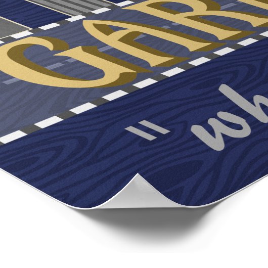 Poster Man Cave Garage Mahal Funny Guy Humour | Personnal (Coin)