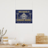 Poster Man Cave Garage Mahal Funny Guy Humour | Personnal (Cuisine)