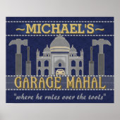 Poster Man Cave Garage Mahal Funny Guy Humour | Personnal (Devant)