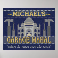 Man Cave Garage Mahal Funny Guy Humour | Personnal