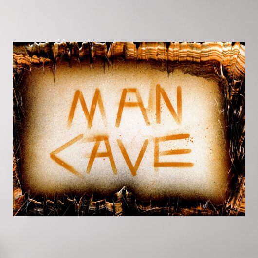 Poster Man Cave Slate (Devant)