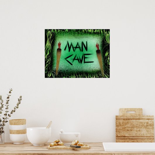 Poster Man Cave Tiki (Cuisine)
