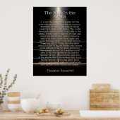 Poster Man in the Arena - Theodore Roosevelt Citation Pos (Cuisine)
