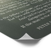 Poster Man in the Glass - Citation d'inspiration (Coin)