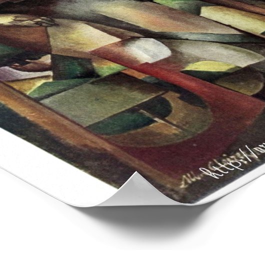 Poster "Man on a Balcony by Cubist, Albert Gleizes" (Coin)