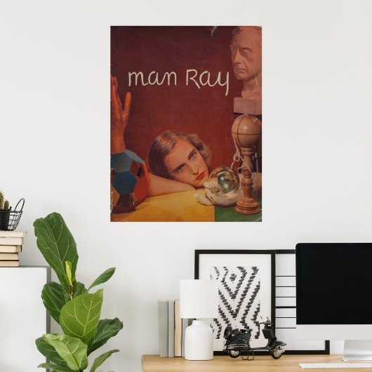 Poster Man Ray Fine Art Print (Bureau à domicile)