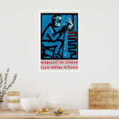 Poster Man Welding - Matchbox Print - Czech Wall Art (Cuisine)