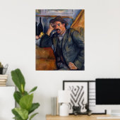 Poster Man With Pipe - Paul Cezanne - c1890 (Bureau à domicile)