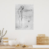 Poster Man with with outstretched arms by Gustav Klimt (Cuisine)
