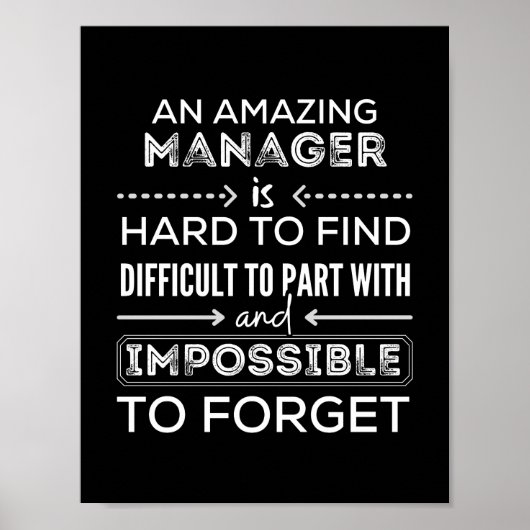 Poster Manager, gestionnaire de poison pour manager, gest (Devant)