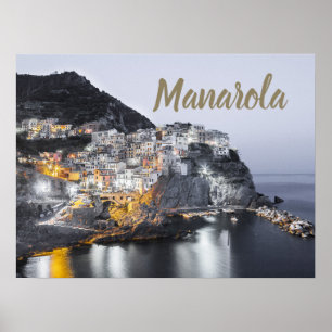Poster Manarola Cinque Terre Ligurie Italie cadeau d'art 