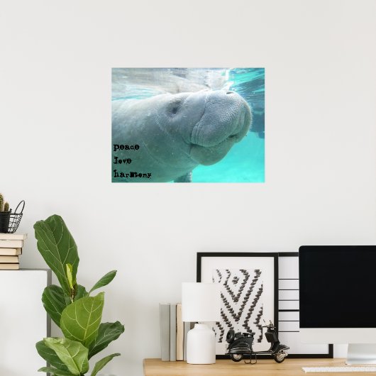 Poster Manatee (Bureau à domicile)