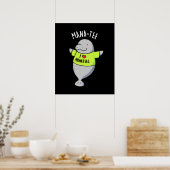 Poster Manatee Funny Animal Pun Dark BG (Cuisine)