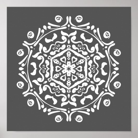 Poster Manatee Mandala (Devant)