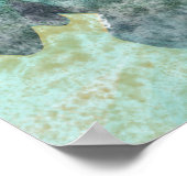 Poster Manatee Sea Cow Art Imprimer (Coin)