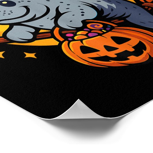 Poster Manatee Witch Hat Pumpkin Halloween Soky Season (Coin)