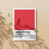 Poster Manchester Devil Red - frontière blanche