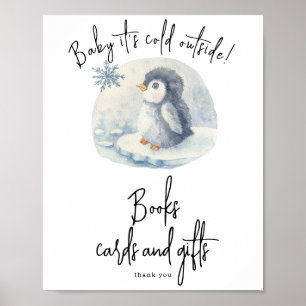 Poster Manchot - Cartes de livres et cadeaux