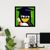 POSTER MANCHOT DE FIN D'ÉTUDES (Bureau à domicile)