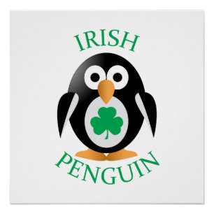 Poster manchot irlandais