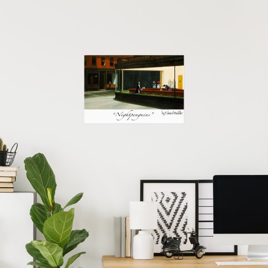 Poster manchots (Bureau à domicile)